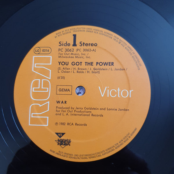 War – You Got The Power - Cinco De Mayo (NM, FUNDA EX)