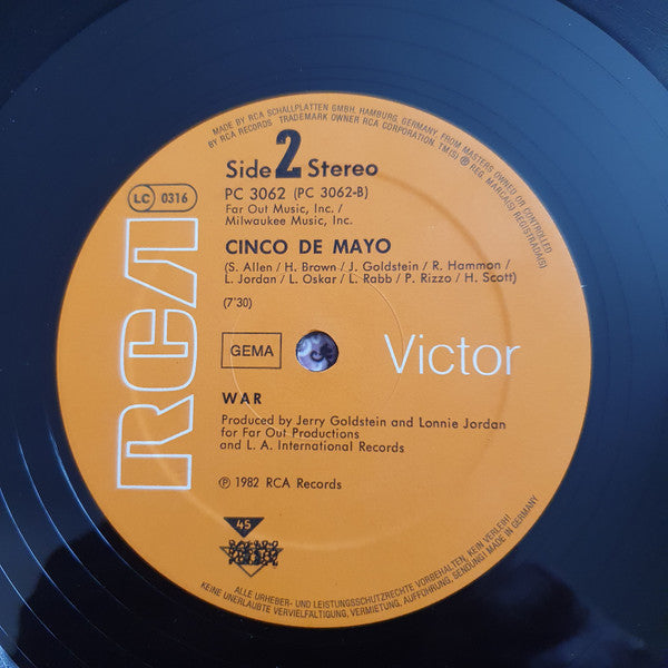 War – You Got The Power - Cinco De Mayo (NM, FUNDA EX)