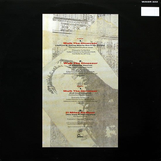 Was (Not Was) – Walk The Dinosaur (Jeffrey B. Young Hearts Run Free Remix) (NM, FUNDA VG+)