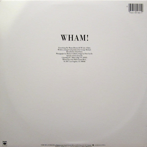 Wham! – Everything She Wants (Long Version) (VG+) BOX36