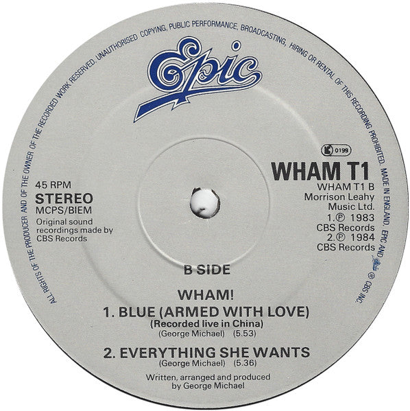 Wham! – Last Christmas (Christmas 85) (NM, FUNDA EX)