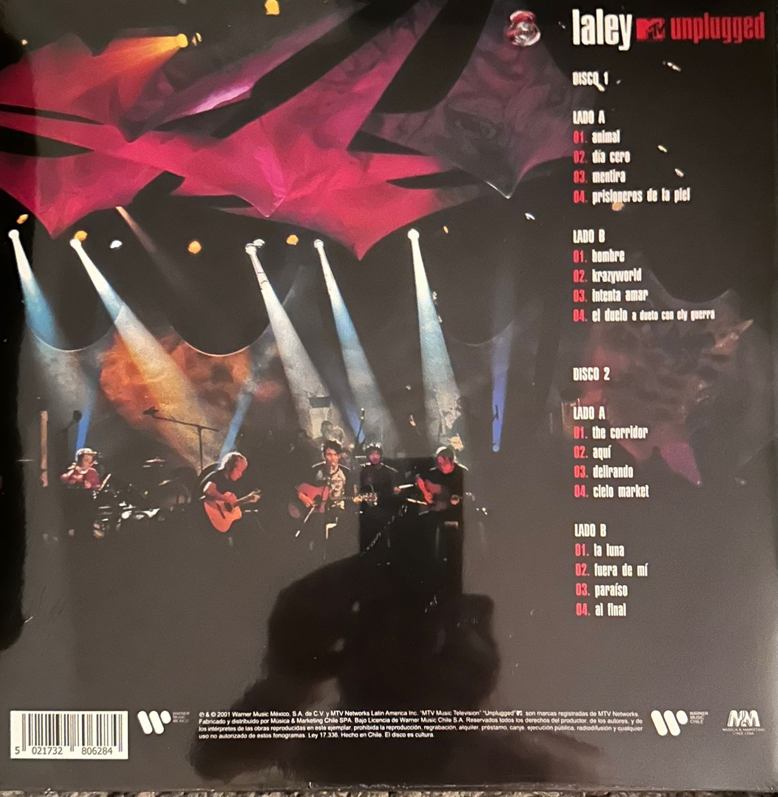 La Ley – MTV Unplugged / DISCO DOBLE (NUEVO, SELLADO) BOXV4