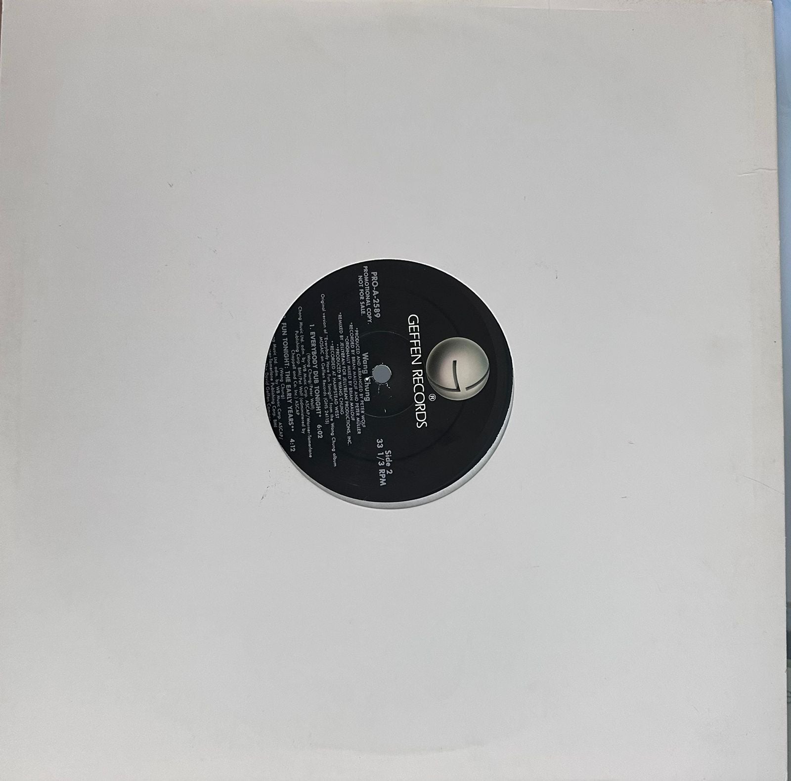 Wang Chung – Everybody Have Fun Tonight / Promo (NM, FUNDA GENÉRICA) BOX16