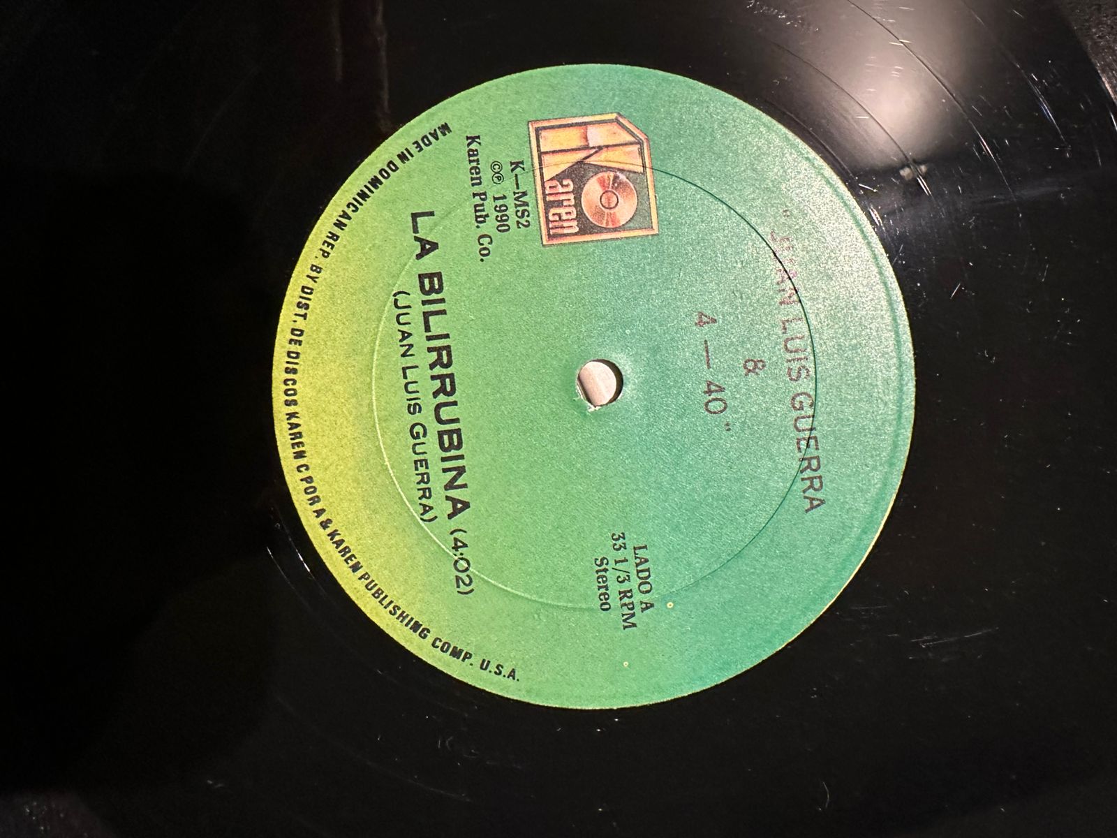 Juan Luis Guerra 4.40 – La Bilirrubina / De Tu Boca (NM) BOX9