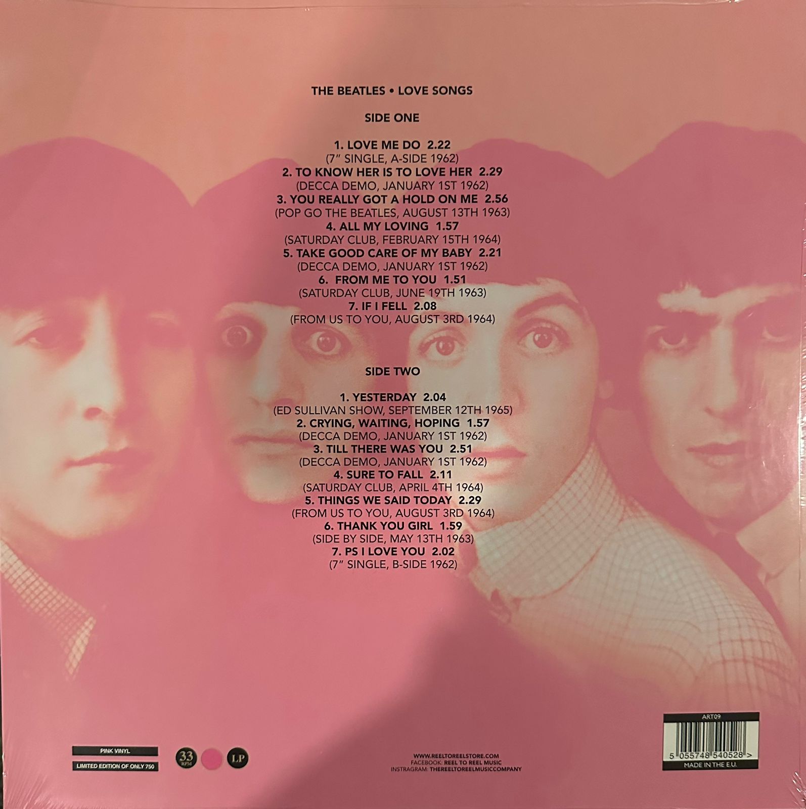 The Beatles – Love Songs (NUEVO, SELLADO) BOXV25