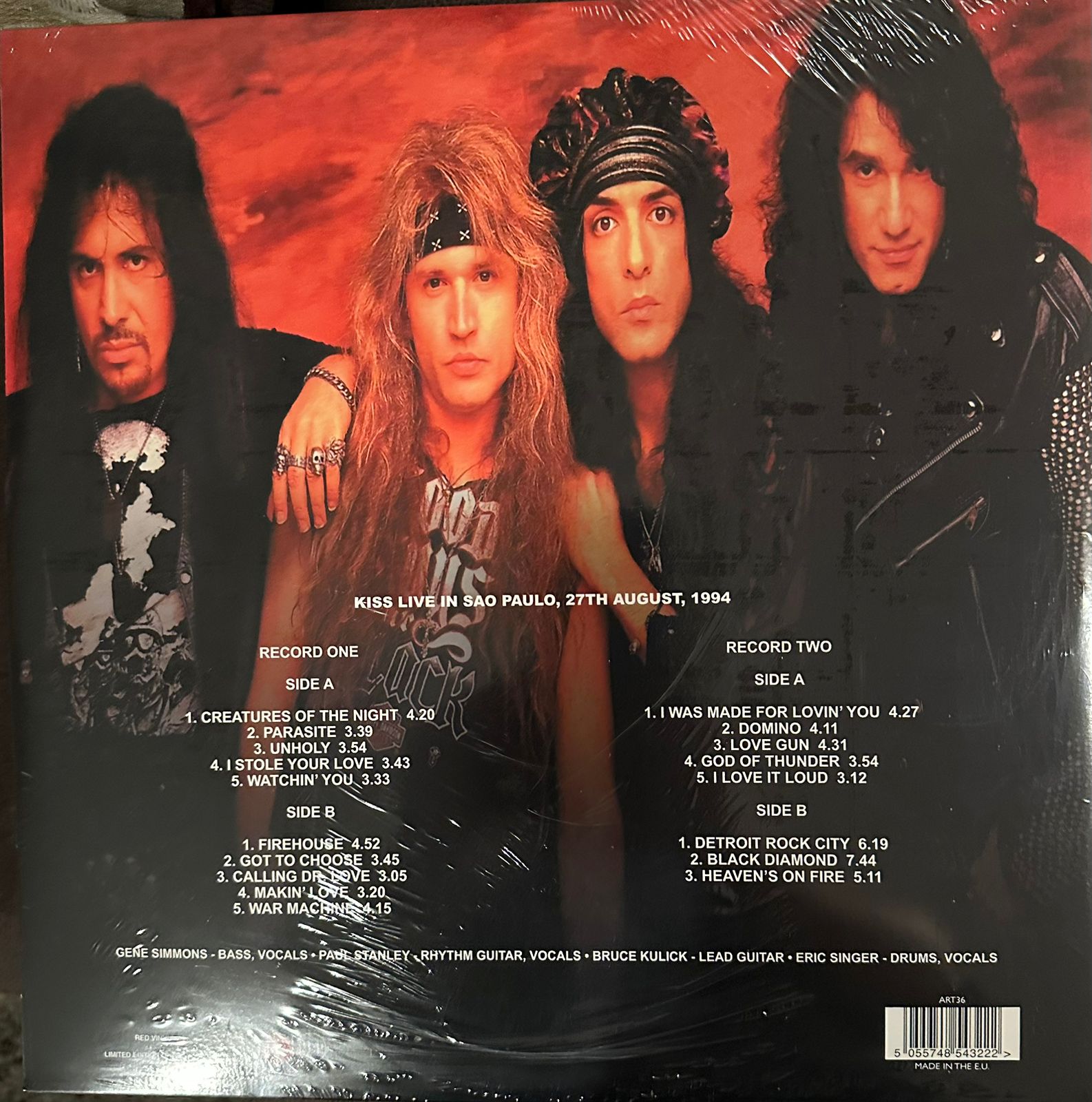 Kiss – Live In Sao Paulo 1994.27 th August / DISCO DOBLE (NUEVO, SELLADO) BOXV25