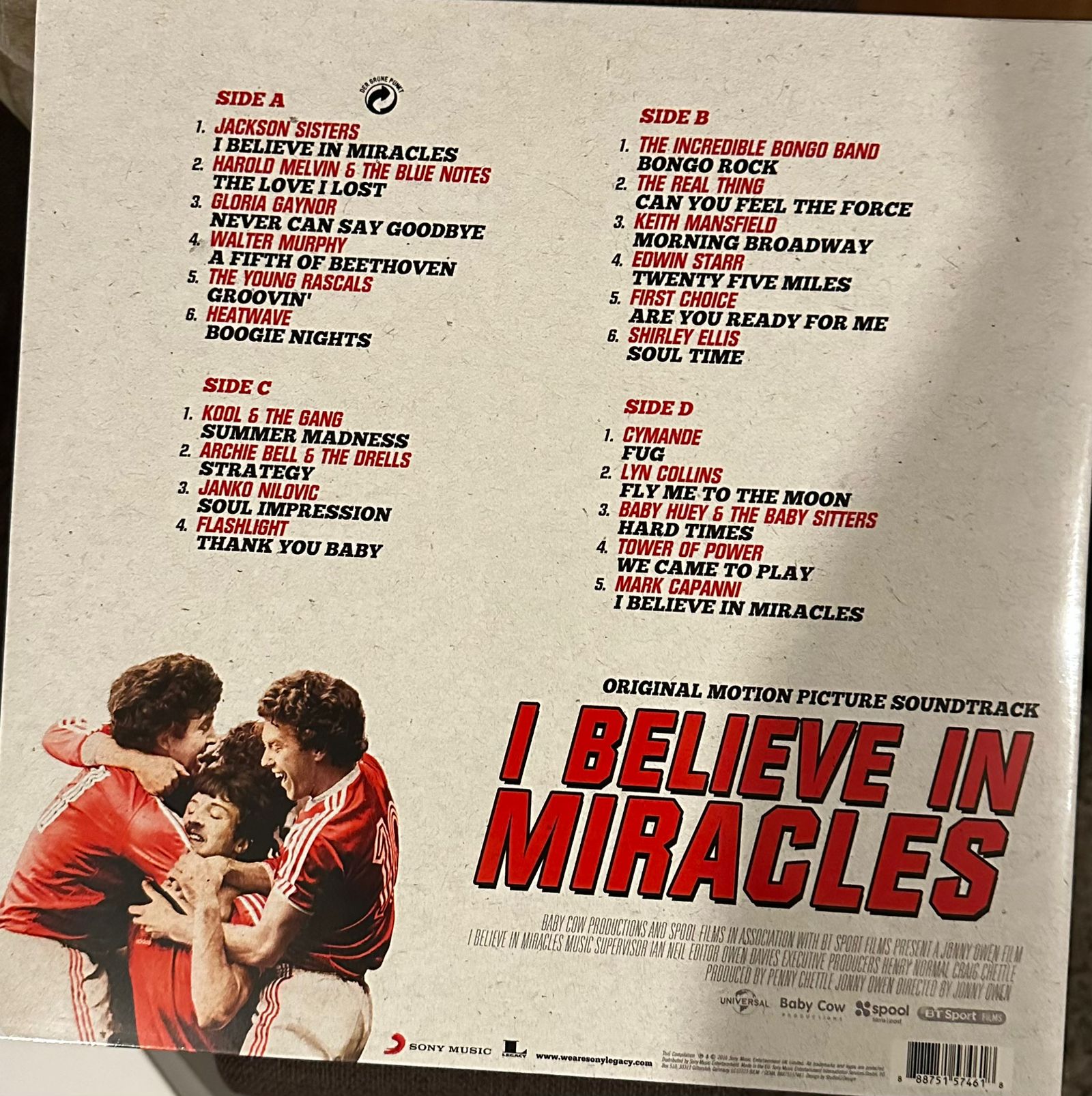 Various – I Believe In Miracles - Original Motion Picture Soundtrack / DISCO DOBLE (NUEVO, SELLADO= BOXV27