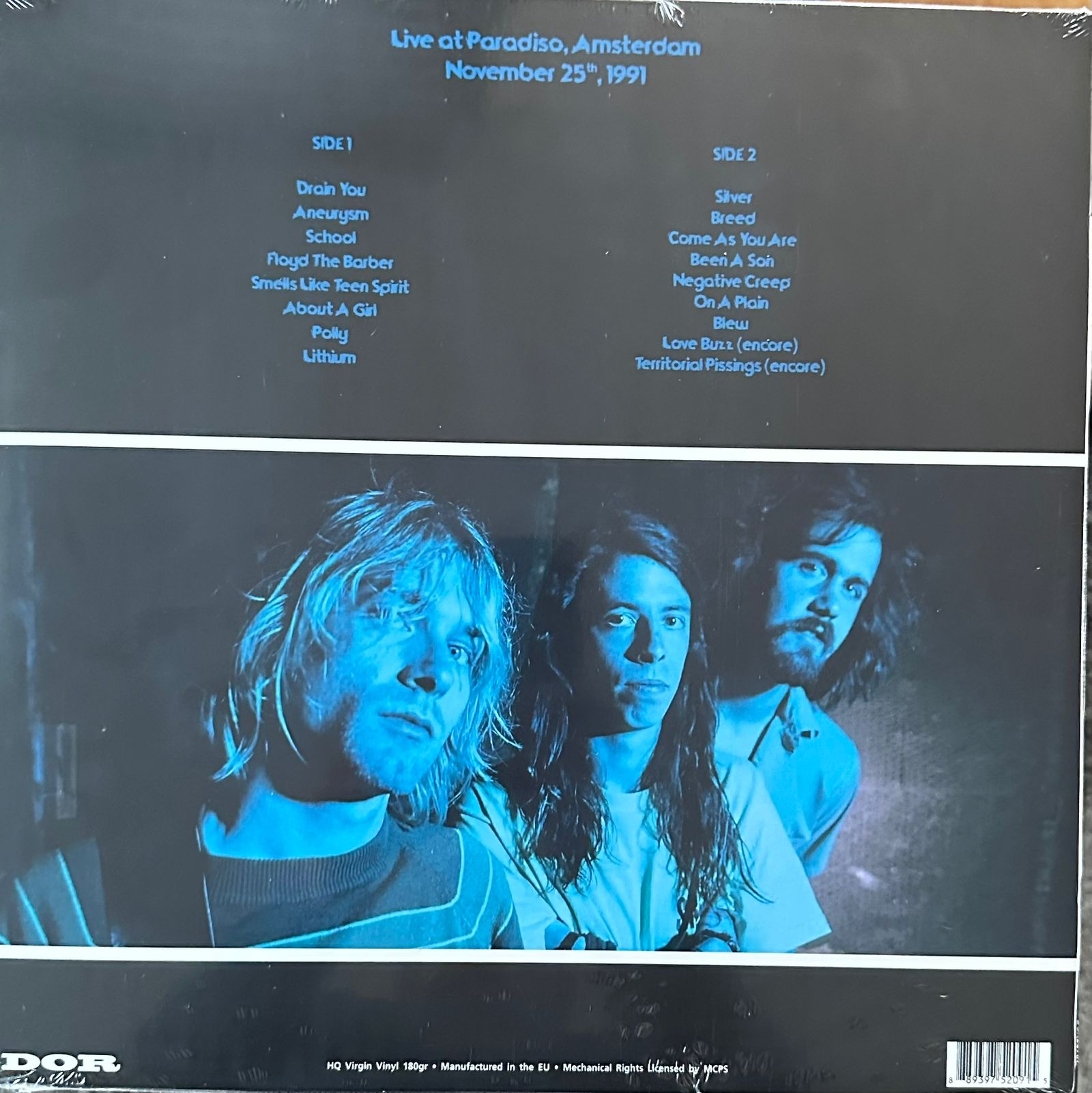 Nirvana – Live At Paradiso, Amsterdam - November 25th, 1991 (NUEVO, SELLADO) BOXV28