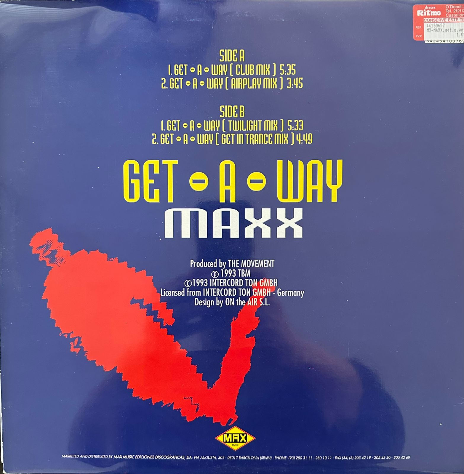 Maxx – Get-A-Way (NM, FUNDA VG+) BOX30