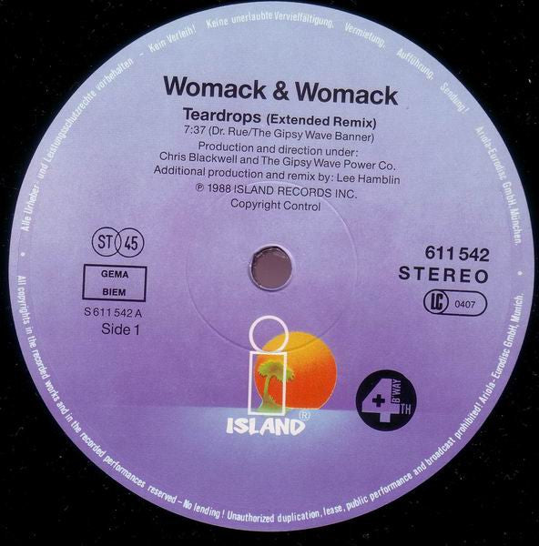 Womack & Womack – Teardrops (NM) BOX27