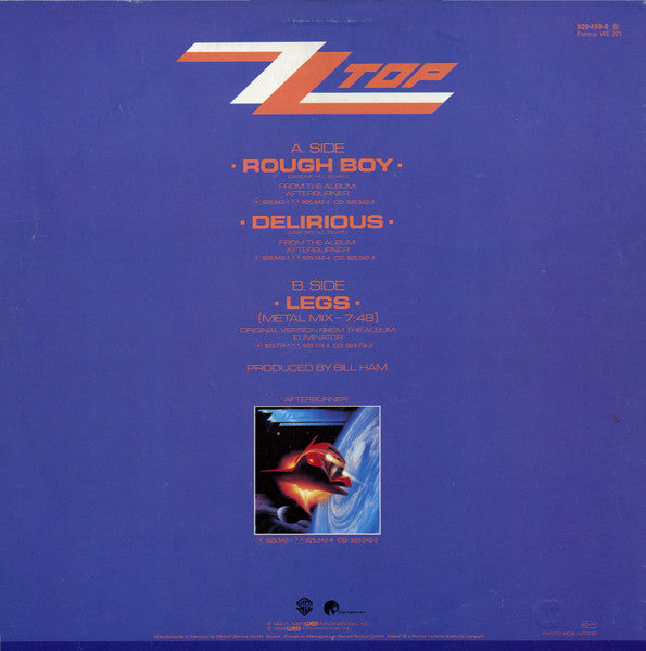 ZZ Top – Rough Boy (NM, FUNDA VG+)