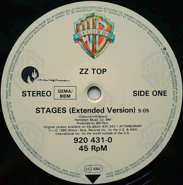 ZZ Top – Stages (Extended Version) (EX, FUNDA VG+)