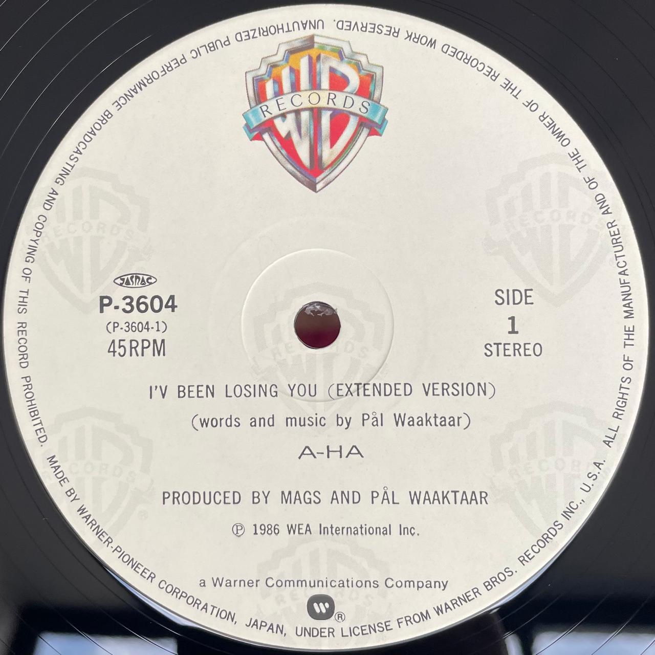 a-ha – I've Been Losing You / JAPONES INCLUYE INSERT & OBI (NM)