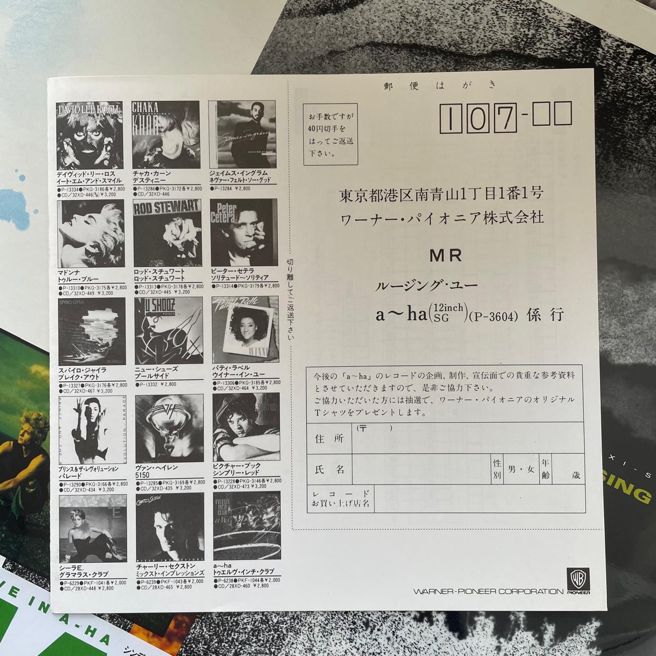 a-ha – I've Been Losing You / JAPONES INCLUYE INSERT & OBI (NM)