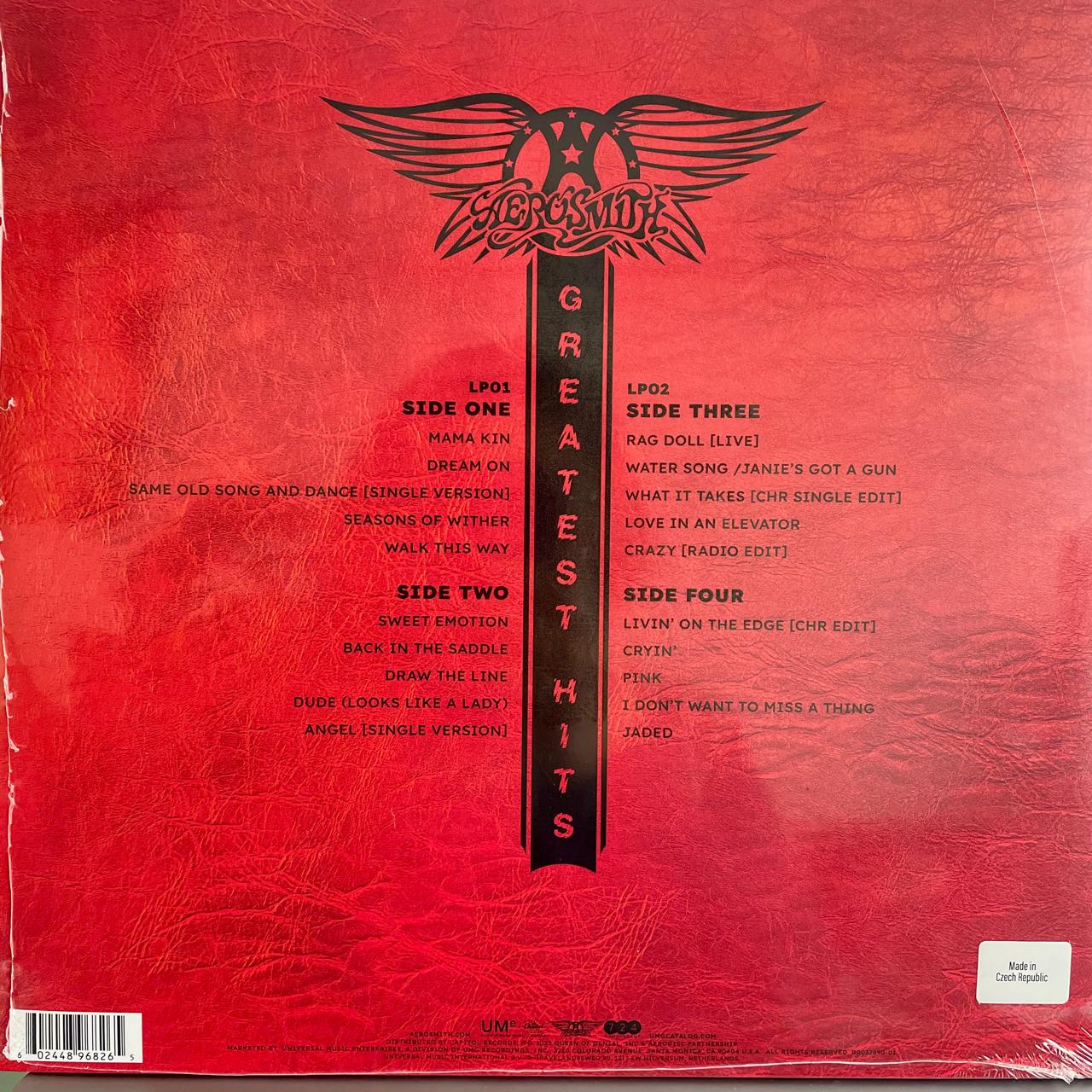 Aerosmith – Greatest Hits - 50 Years Of / DISCO DOBLE (NUEVO, SELLADO) BOXV42