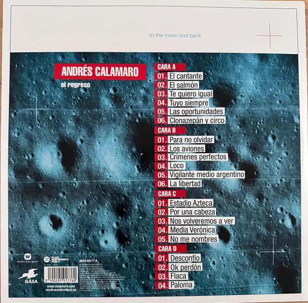 Andrés Calamaro – El Regreso / DISCO DOBLE (NUEVO, SELLADO) BOXV24