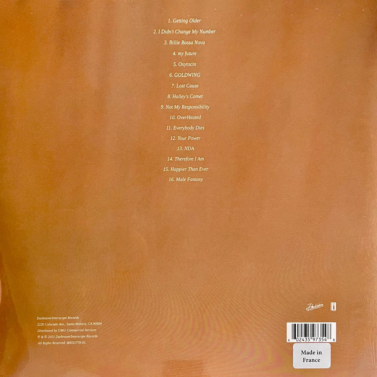 Billie Eilish – Happier Than Ever / DISCO DOBLE (NUEVO, SELLADO) BOXV44