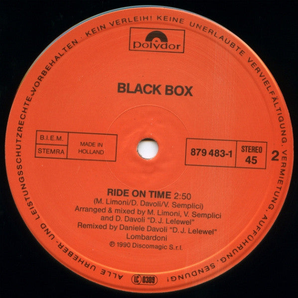 Black Box – Bright On Time (NM, FUNDA VG+) BOX24