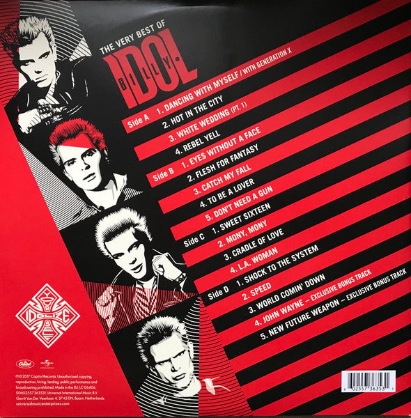Billy Idol – The Very Best Of - Idolize Yourself / DISCO DOBLE (NUEVO, SELLADO) BOXV5