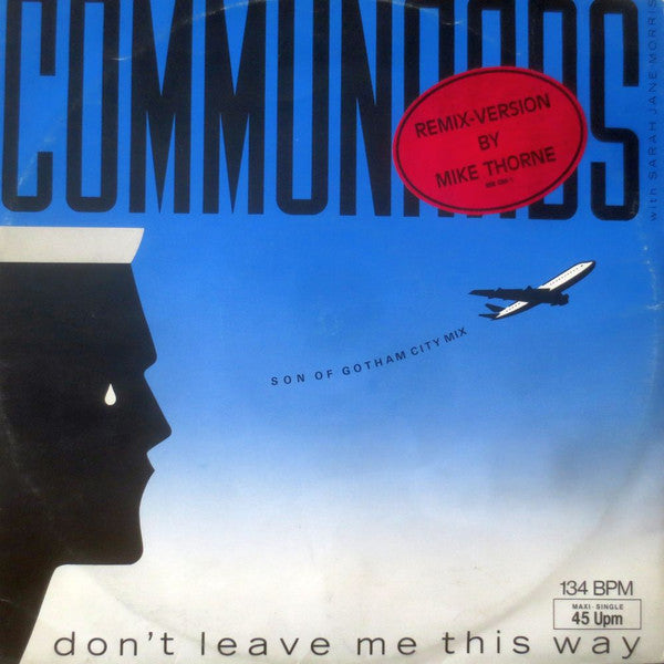 Communards With Sarah Jane Morris – Don't Leave Me This Way (Son Of Gotham City Mix) (VG+ FUNDA RINGWEAR, VER FOTO) BOX36