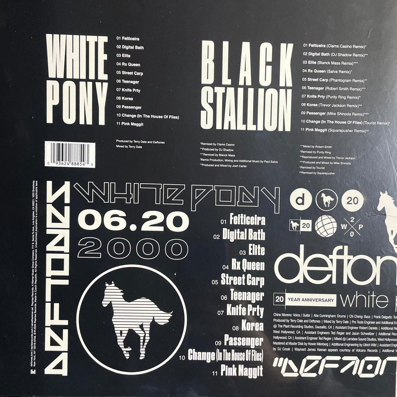 Deftones – White Pony - 20TH ANNIVERSARY EDITION / DISCO CUADRUPLE (NUEVO, SELLADO) BOXV19