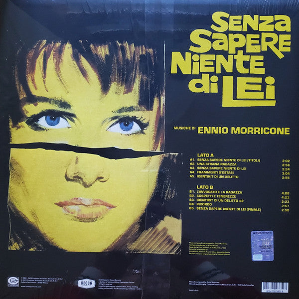 Ennio Morricone – Senza Sapere Niente Di Lei (Original Motion Picture Soundtrack) (NUEVO, SELLADO) BOXV42