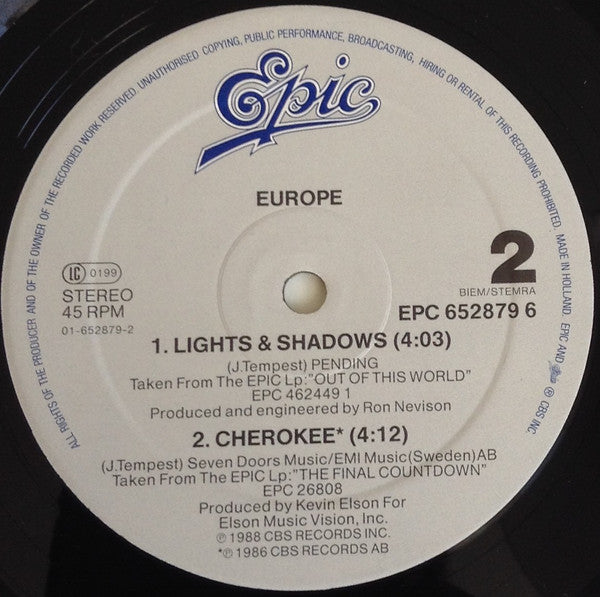 Europe – Superstitious (NM, FUNDA EX) BOX25
