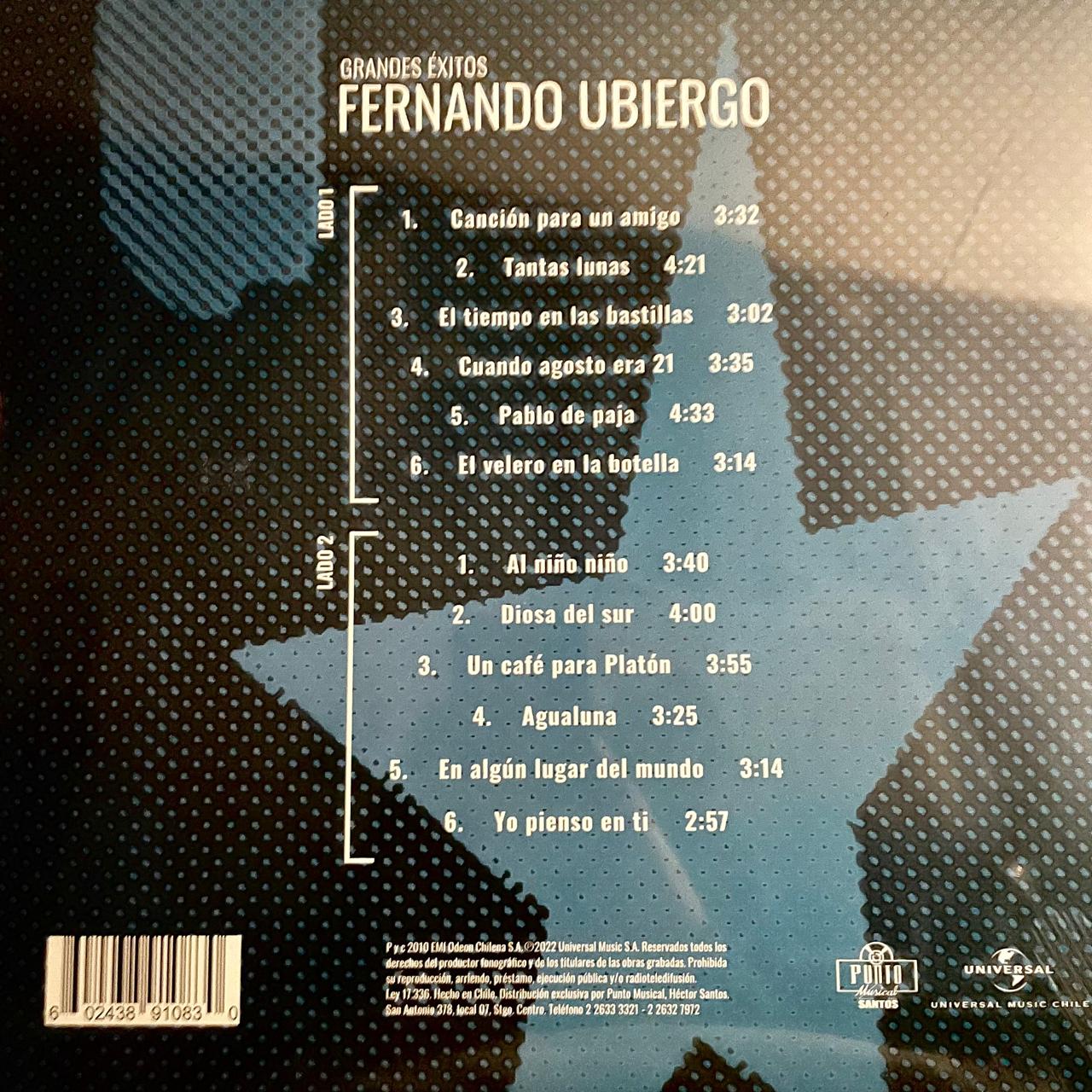 Fernando Ubiergo – Grandes Éxitos - 50 Años de Trayectoria Musical - (NUEVO, SELLADO) BOXV21