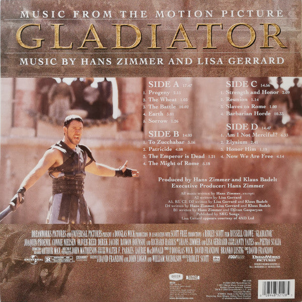 Hans Zimmer And Lisa Gerrard – Gladiator (Music From The Motion Picture) / DISCO DOBLE (NUEVO, SELLADO) BOXV42