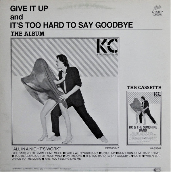 KC & The Sunshine Band – Give It Up / It's Too Hard To Say Goodbye (NM, FUNDA VG+) BOX24