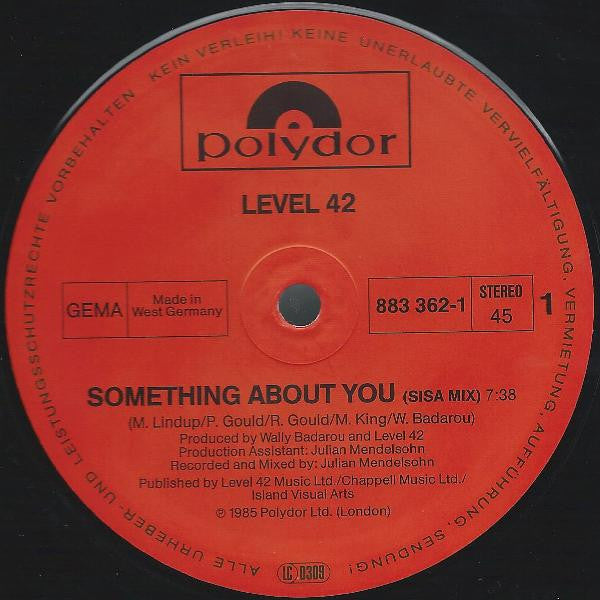 Level 42 – Something About You (Sisa Mix) (NM, FUNDA EX) BOX36