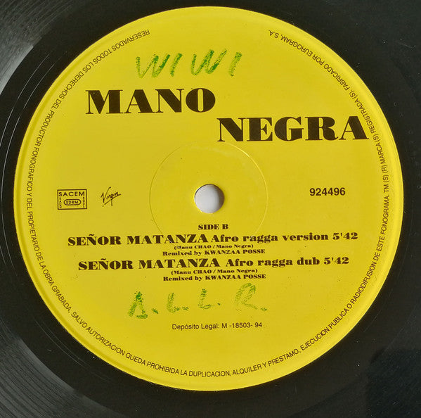 Mano Negra – Señor Matanza (VG+) BOX12