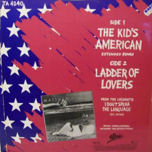 Matthew Wilder – The Kid's American (Extended Remix) (EX, FUNDA VG+) BOX11