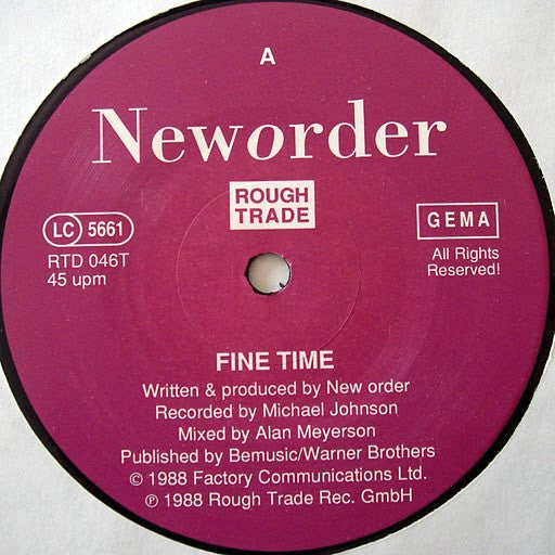 Neworder – Fine Time (EX) BOX27
