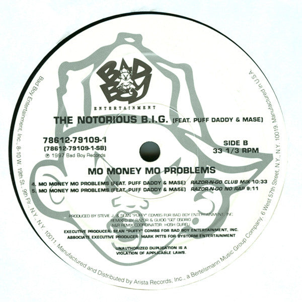 The Notorious B.I.G. Featuring Puff Daddy & Mase – Mo Money Mo Problems (NM, FUNDA VG+) BOX6