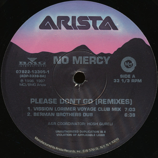 No Mercy – Please Don't Go (Remixes) / DISCO DOBLE (NM, FUNDA EX) BOX7