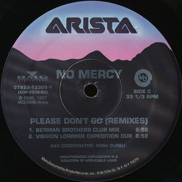 No Mercy – Please Don't Go (Remixes) / DISCO DOBLE (NM, FUNDA EX) BOX7