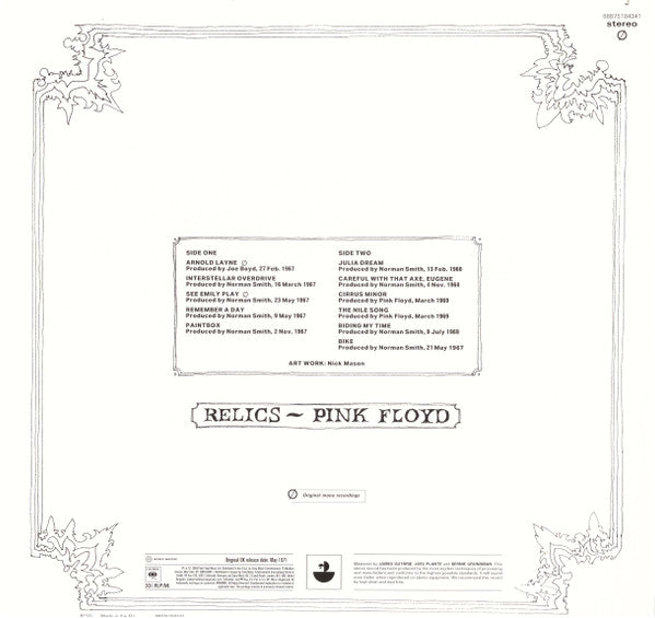 Pink Floyd – Relics (NUEVO, SELLADO) BOXV32