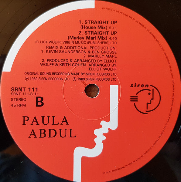 Paula Abdul – Straight Up (NM, FUNDA EX) BOX27