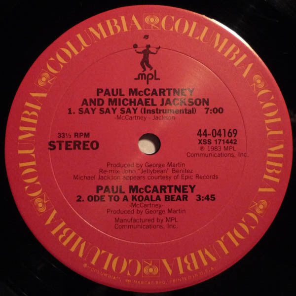 Paul McCartney And Michael Jackson – Say Say Say (NM) BOX11