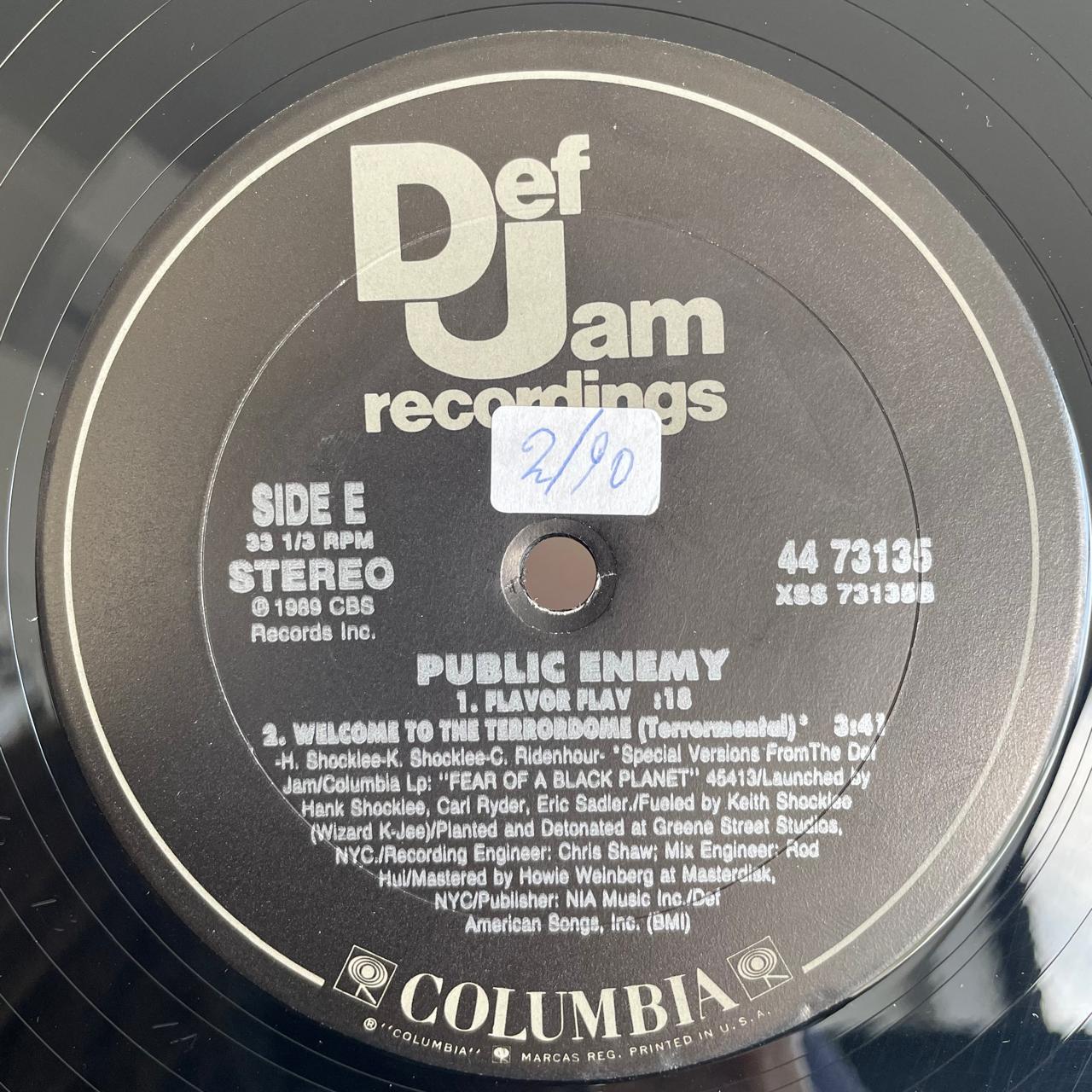 Public Enemy – Welcome To The Terrordome (NM, FUNDA VG+) -PEGATINA EN GALLETA VER FOTO- BOX7