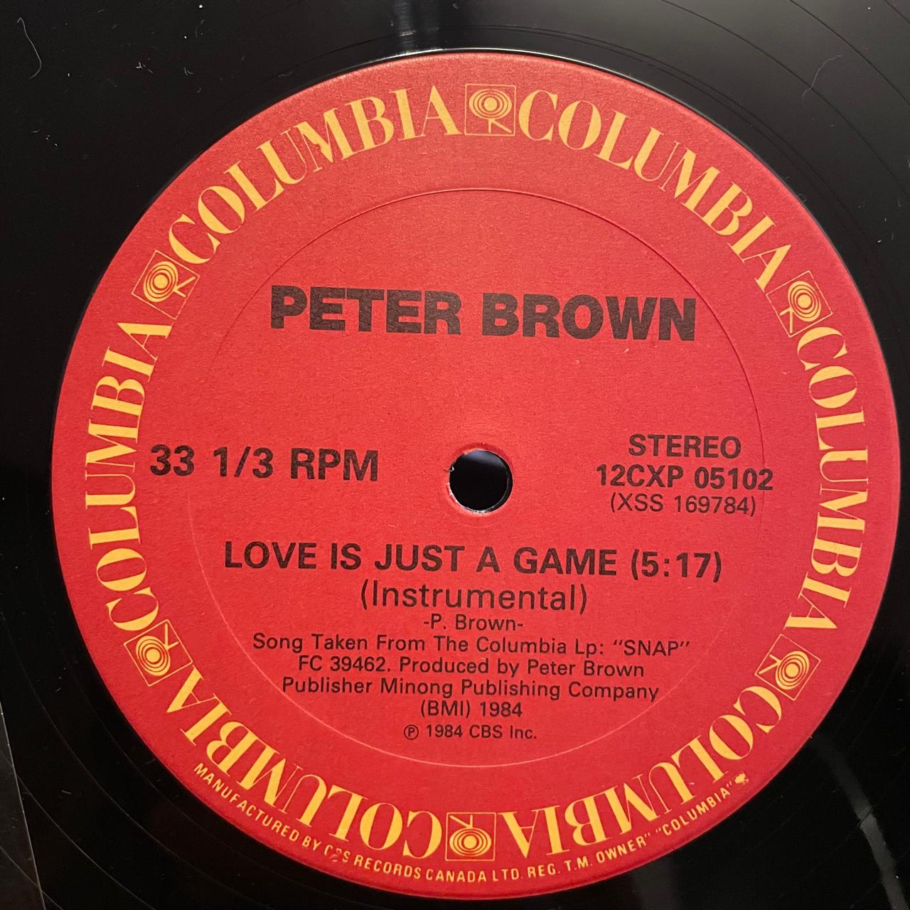 Peter Brown – Love Is Just The Game (NM, FUNDA VG+) BOX29