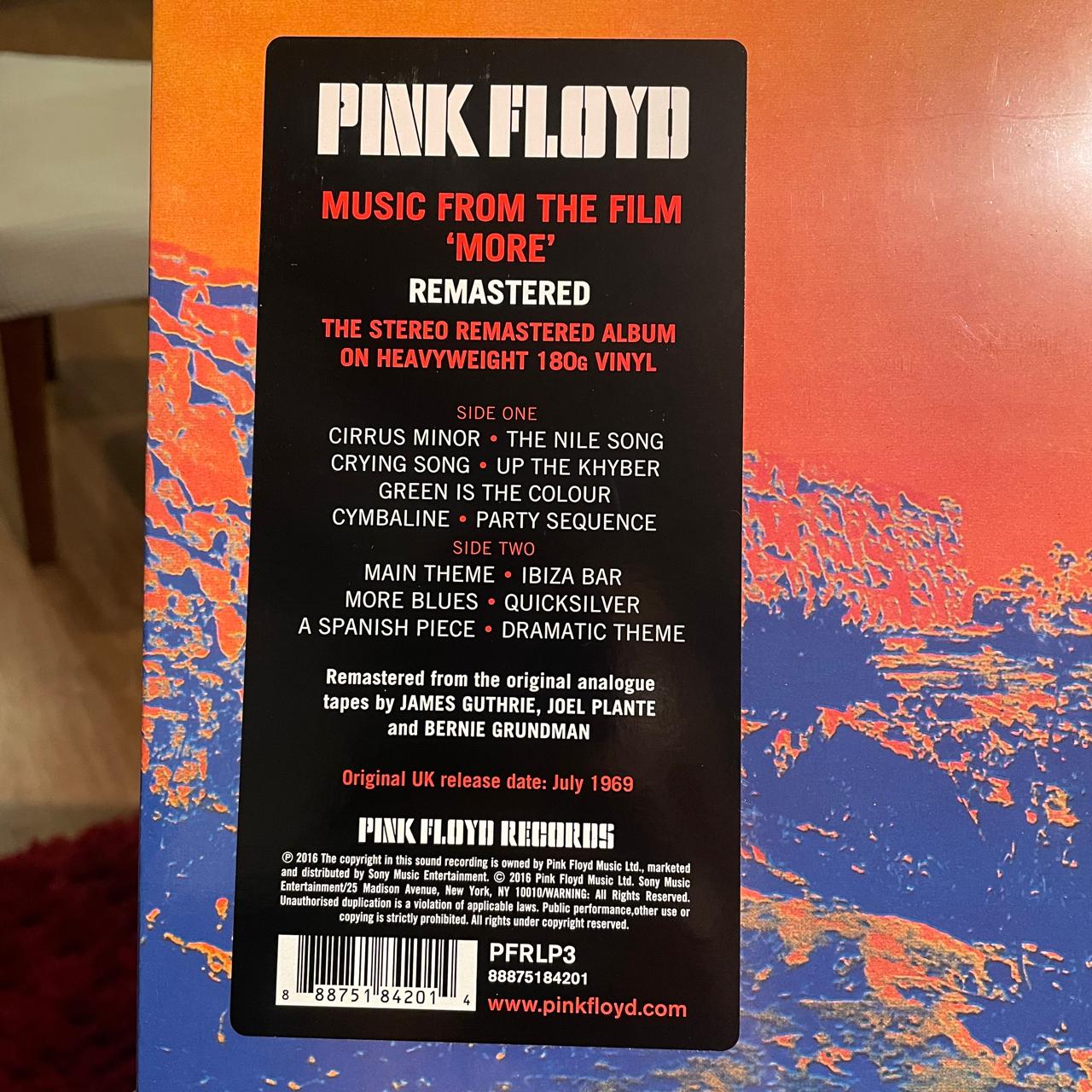 Pink Floyd – Soundtrack From The Film "More" (NUEVO, SELLADO) BOXV33