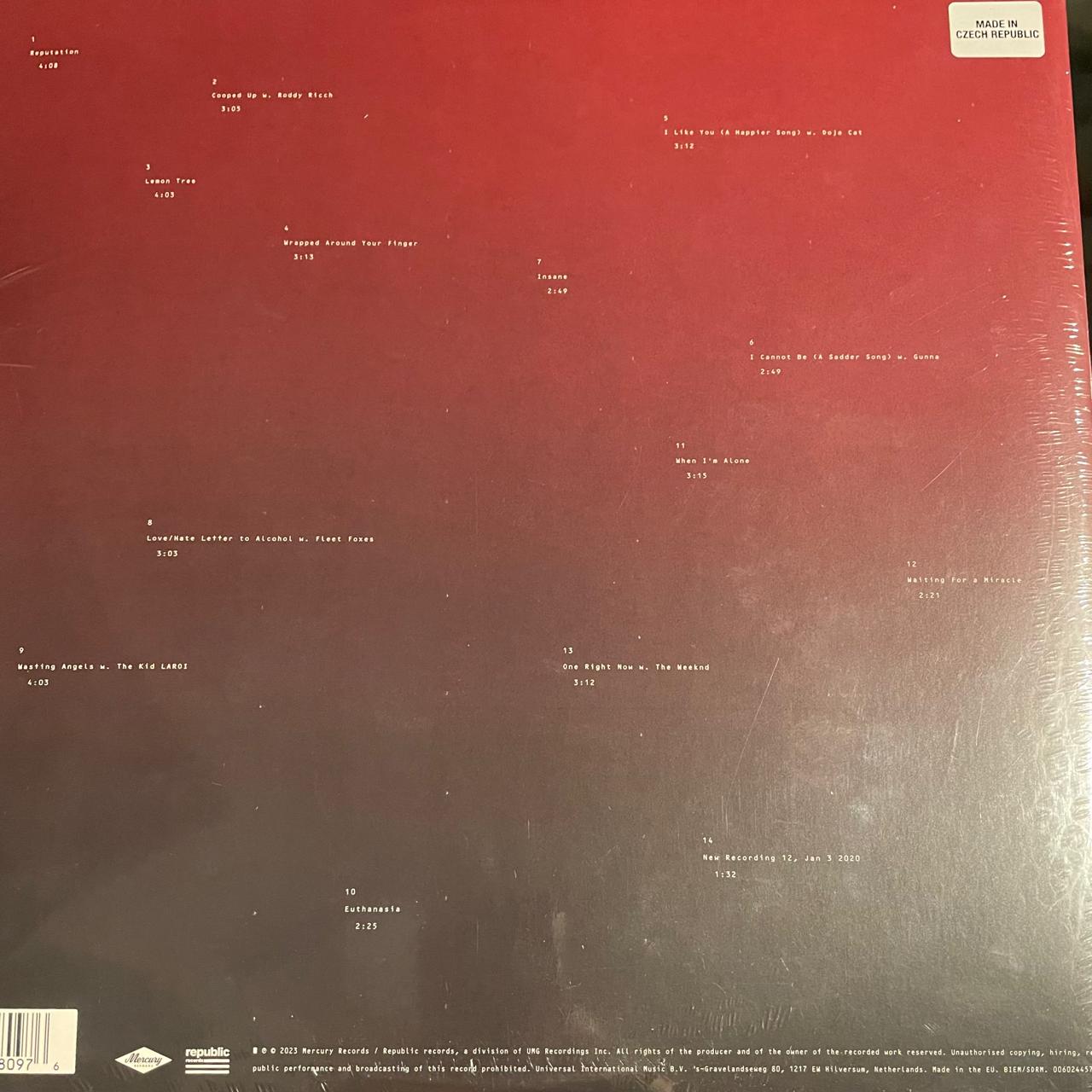 Post Malone – Twelve Carat Toothache / DISCO DOBLE (NUEVO, SELLADO) BOXV39