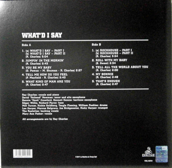 Ray Charles – What'd I Say (NUEVO, SELLADO) BOXV19