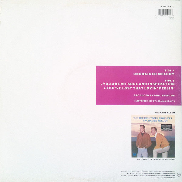 The Righteous Brothers – Unchained Melody (NM, FUNDA VG+) BOX27