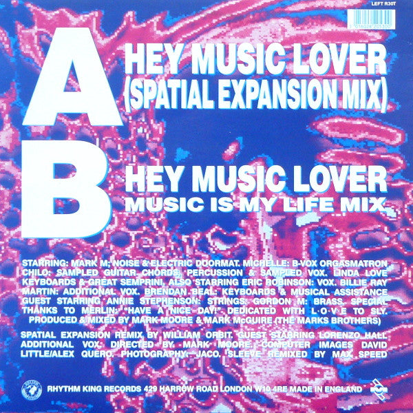 S'Xpress – Hey Music Lover (Spatial Expansion Mix) (NM) BOX24