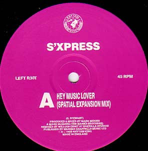 S'Xpress – Hey Music Lover (Spatial Expansion Mix) (NM) BOX24