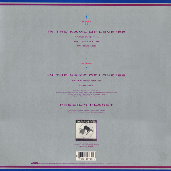 Thompson Twins – In The Name Of Love '88 (NM, FUNDA EX) BOX6