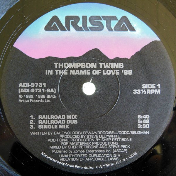 Thompson Twins – In The Name Of Love '88 (NM, FUNDA EX) BOX6